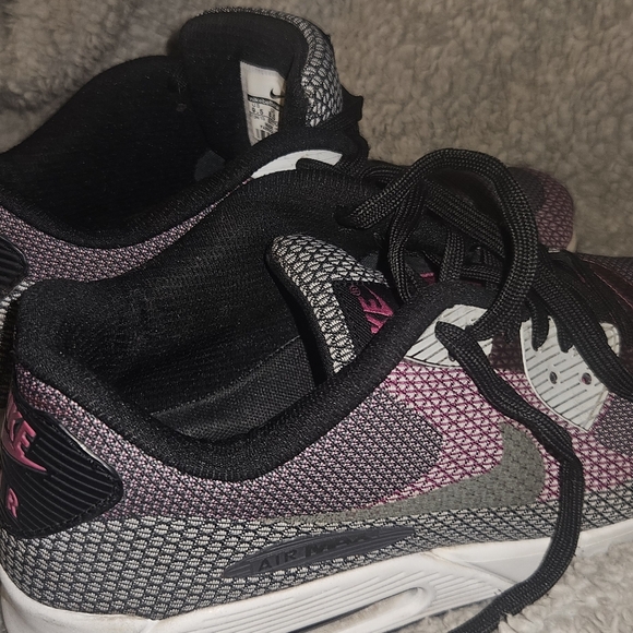 Nike Air Max 90 Jacquard White/Vivid Pink/ Sneakers Men's sz 9.5 Shoes 631750 - Picture 15 of 16